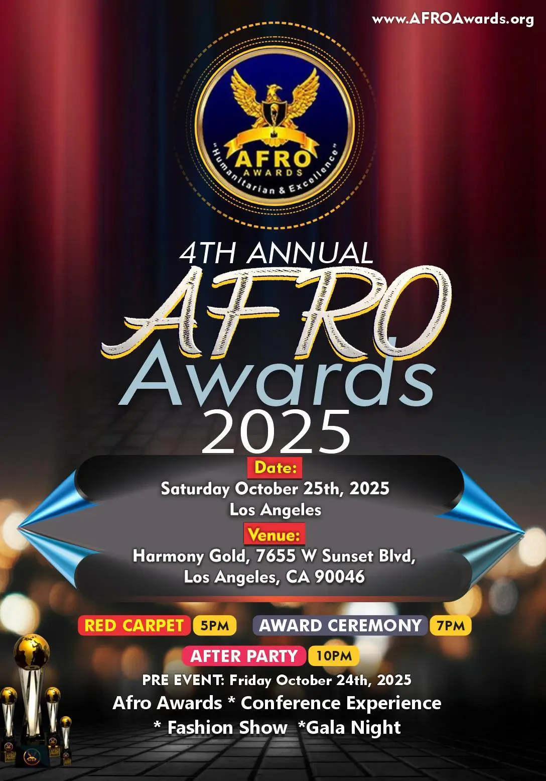 4th Annual AFRO Awards 2025 Set to Illuminate Los Angeles with Celebration of Humanitarianism & Excellence