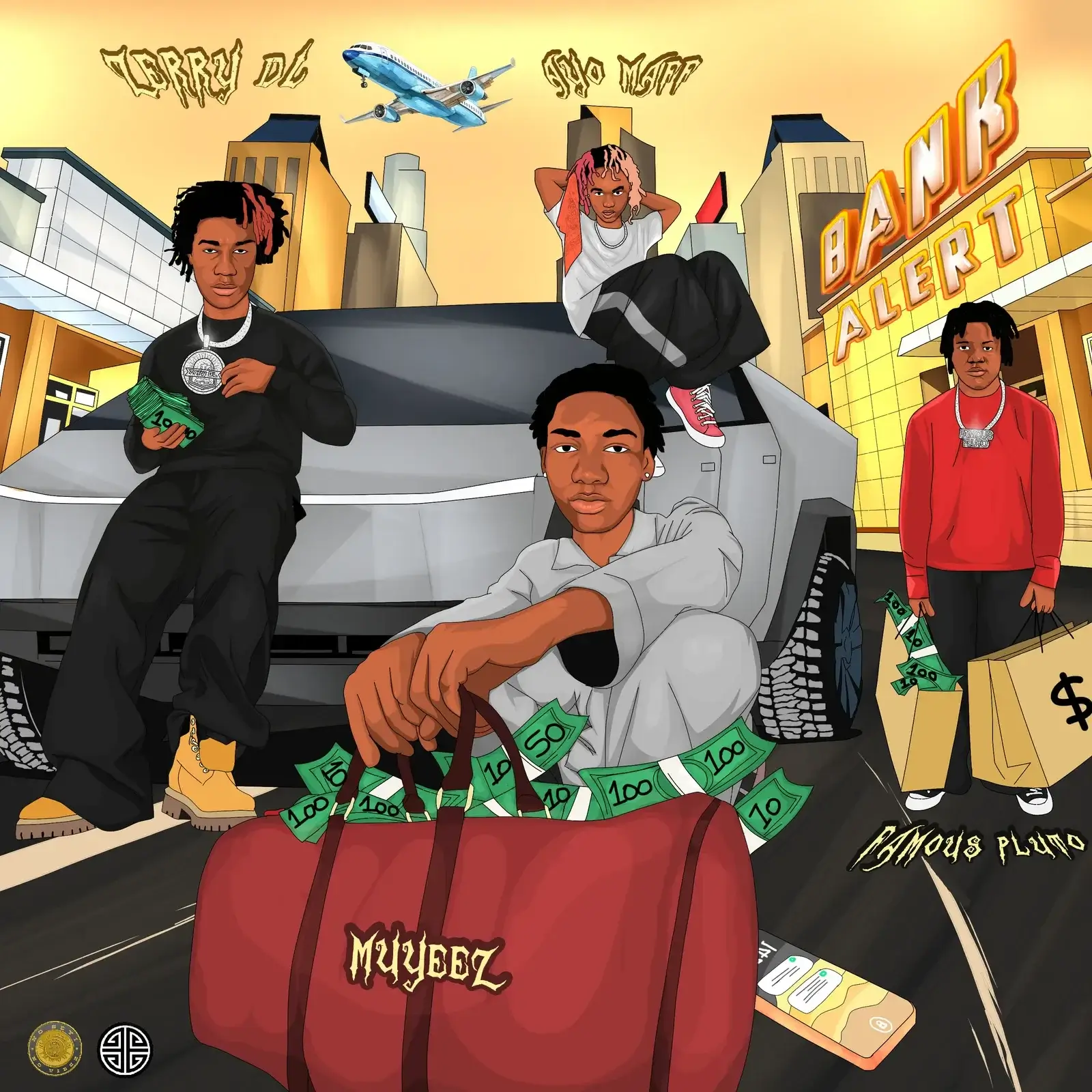 Muyeez, Zerrydl, Ayo Maff, Famous Pluto - Bank Alert