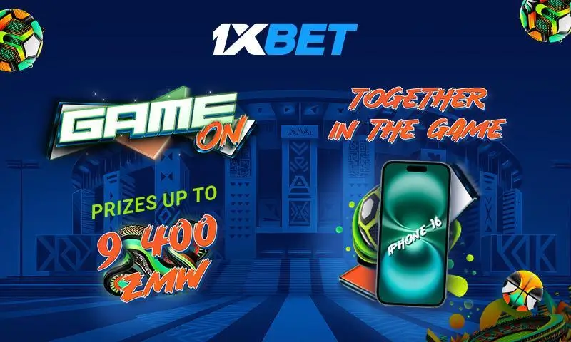 Stay in Game On mode and win super prizes from 1xBet!