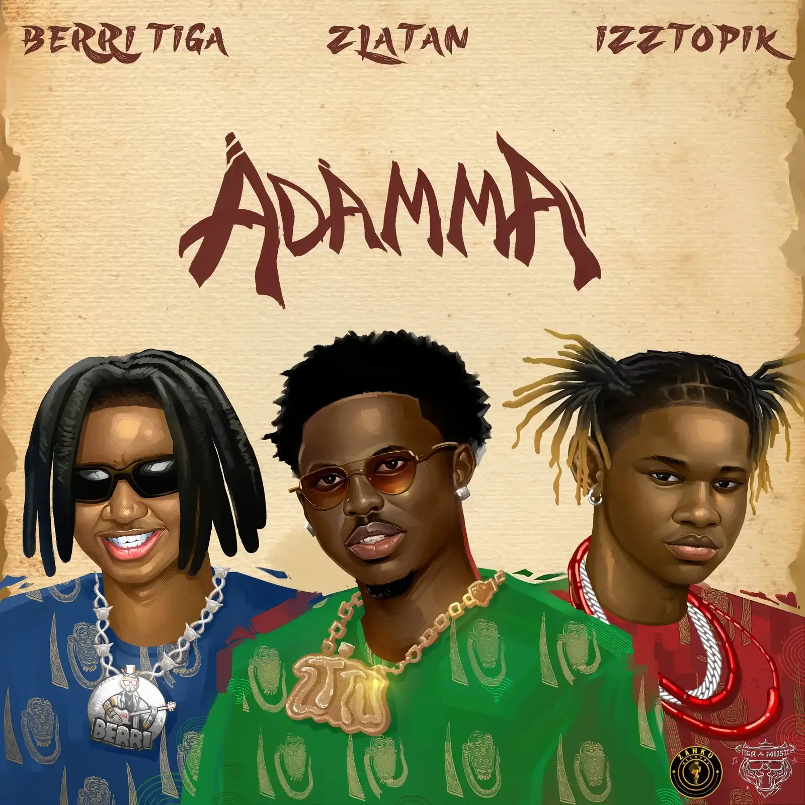 Berri Tiga, Zlatan & Izztopik Adamma